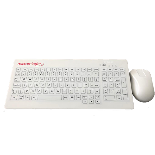 Clinical Keyboard & Mouse Bundle - White