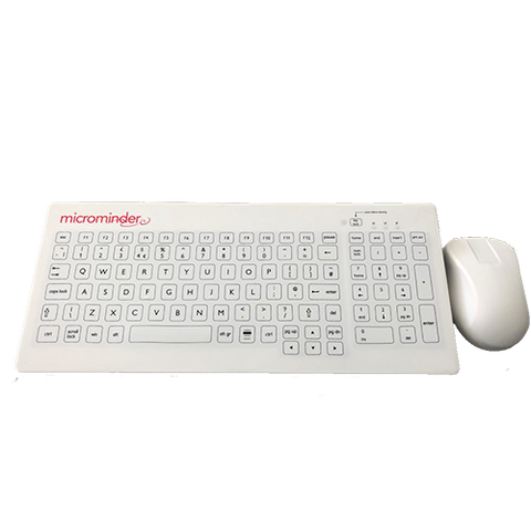 Clinical Keyboard & Mouse Bundle - White